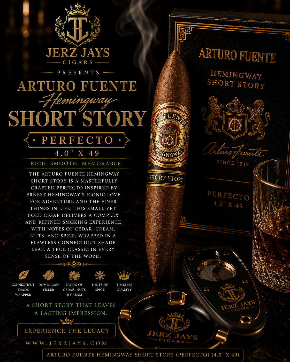 Arturo Fuente Hemingway Short Story (Perfecto) (4.0"x49)