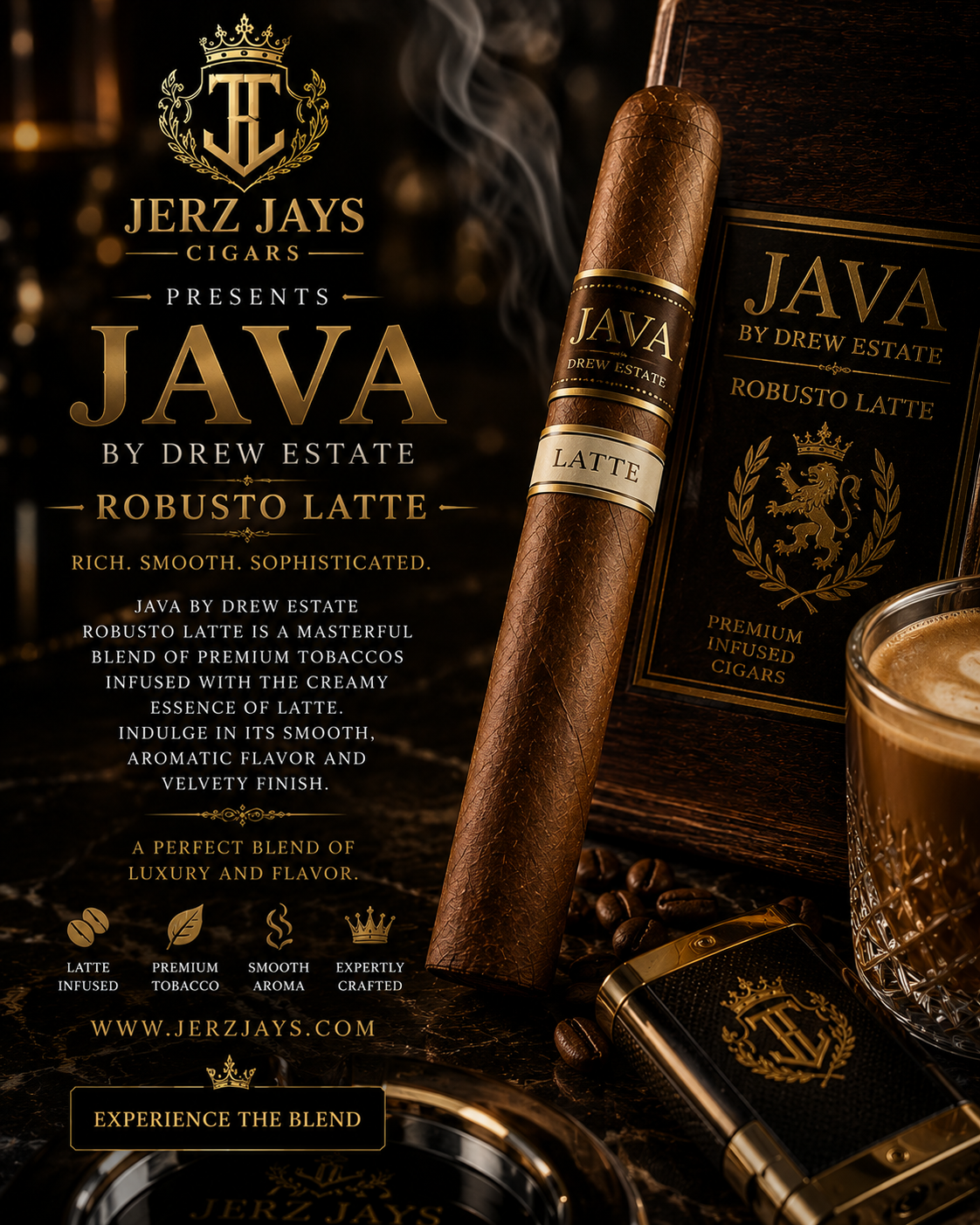 Java by Drew Estate Robusto Latte