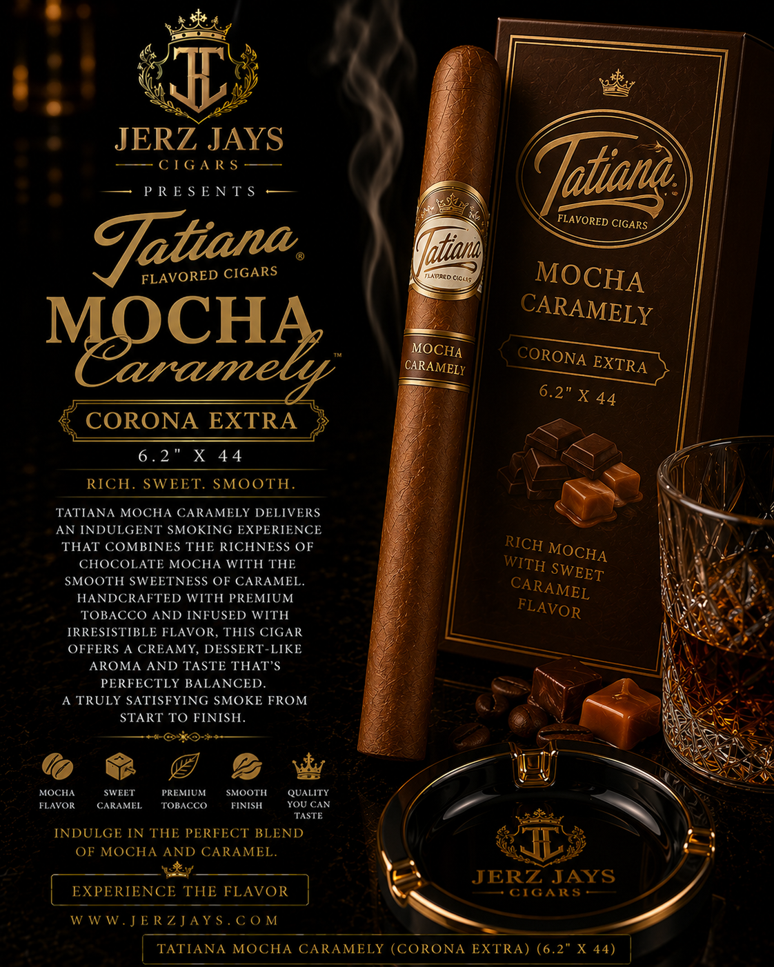 Tatiana Mocha Caramely (Corona Extra) (6.2"x44)