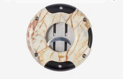 Round double-blade cigar cutter
